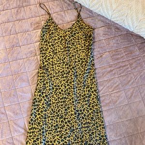 A New Day Leopard Print Midi Dress